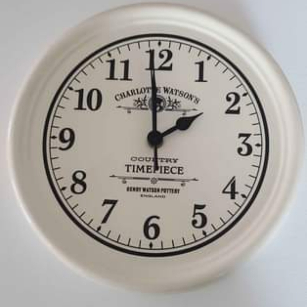New Charlotte Watson Cream Kitchen Country Clock
